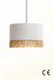 Opviq BK090 Lámpara de Araña con Tapa de Macramé Blanca